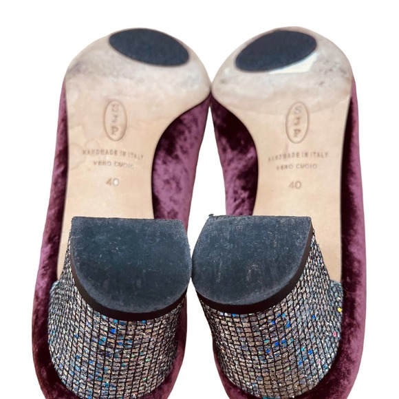 SJP by Sarah Jessica Parker Daze Velvet Cap Toe Mid Heel Pumps - Picture 6 of 8